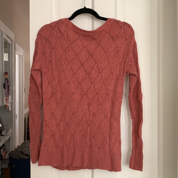 Loft crochet sweater in pink. Size small - Picture 2 of 2